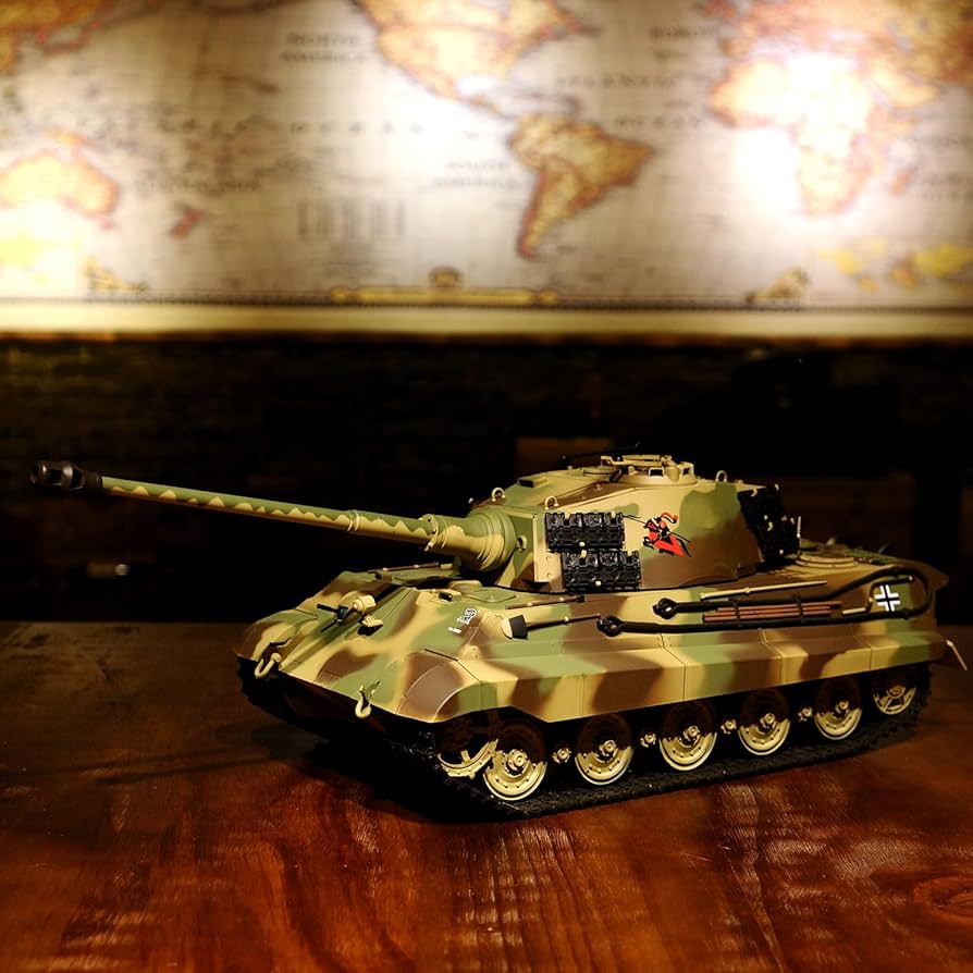 ヘンロン 1/16 戦車ラジコン キングタイガー ヘンシェル砲塔 3888A-1 HengLong 1/16キングタイガー・ヘンシェル砲塔（2.4GHz・金属