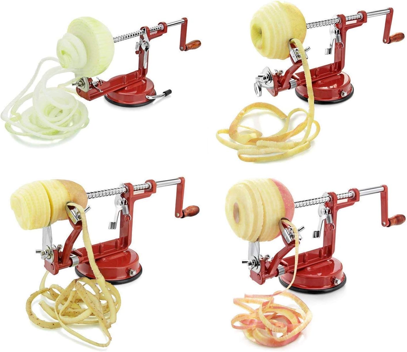 Cast Magnesium Apple/Potato Peeler Corer by Spiralizer, Durable Heavy Duty Die Cast Magnesium Alloy Peelers