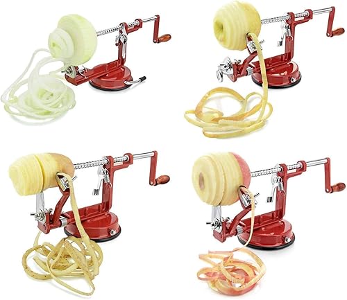 Miniatura 4 de Descorazonador del pelador de la manzana/de la patata del magnesio del molde por Spiralizer, resistente durable muere peladores de la aleación del
