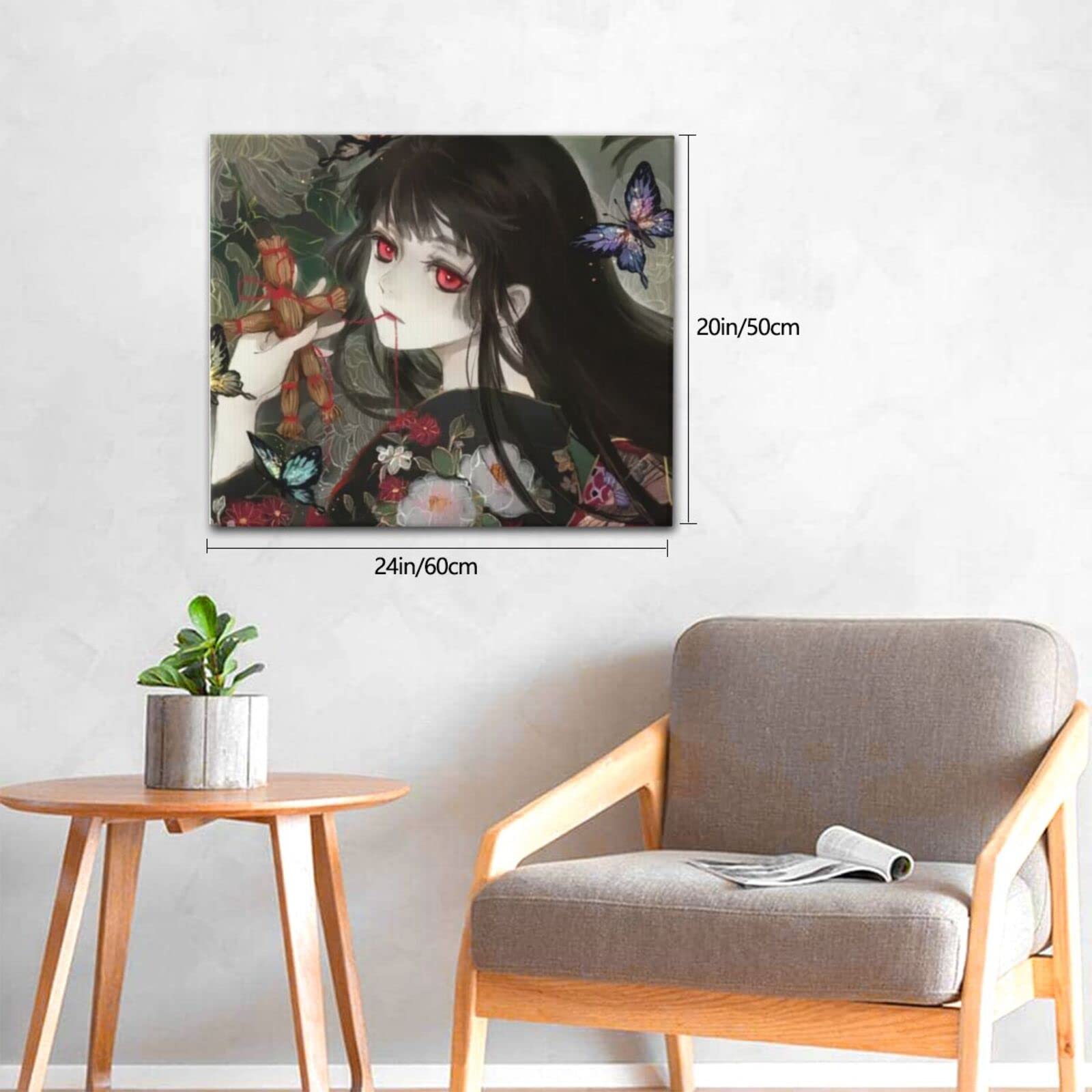 Amazon.co.jp: 地獄少女02 アートパネル 飾り絵 ポスター 壁掛けアート