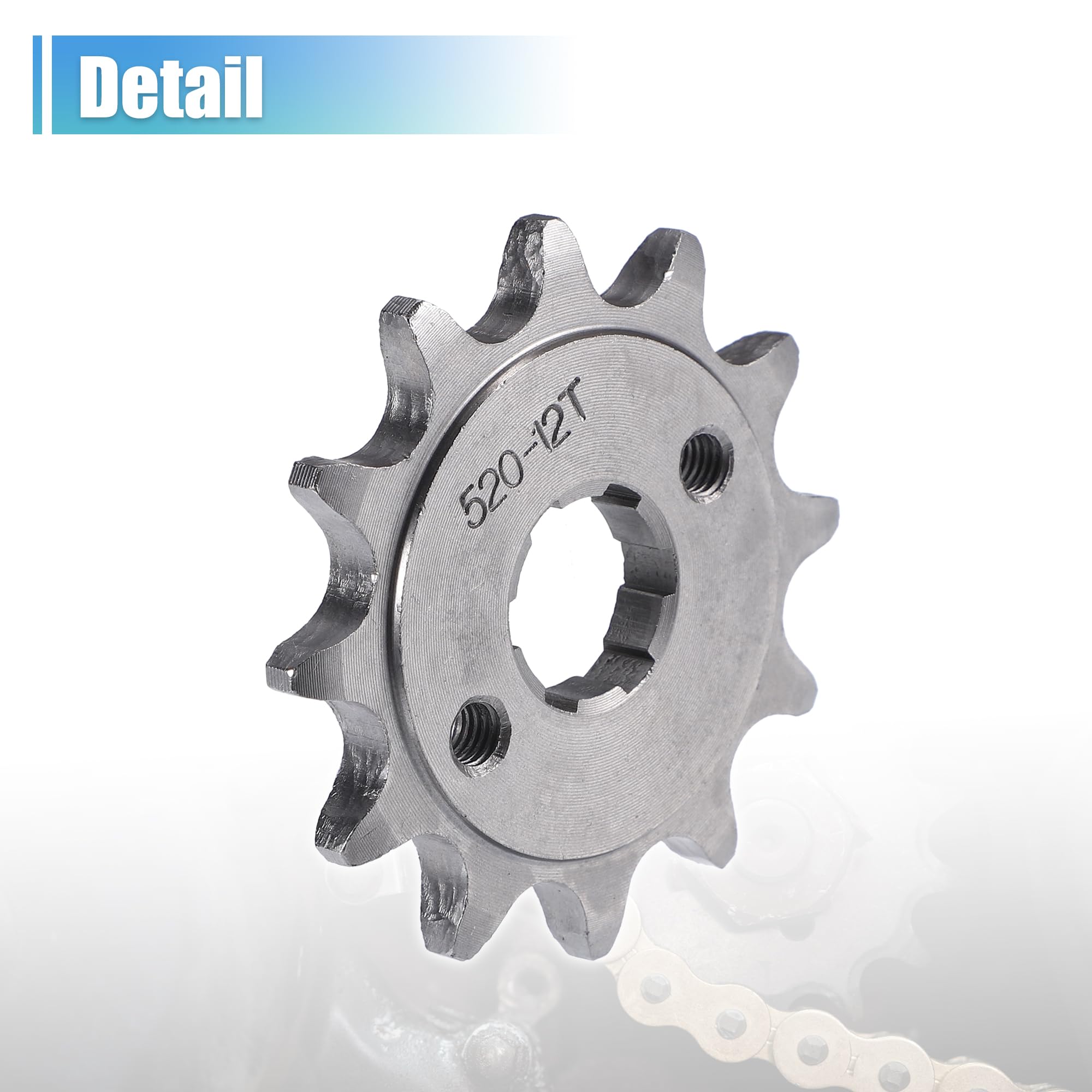 Amazon.com: X AUTOHAUX 1 Set 520 Style 12 Teeth 20mm ID