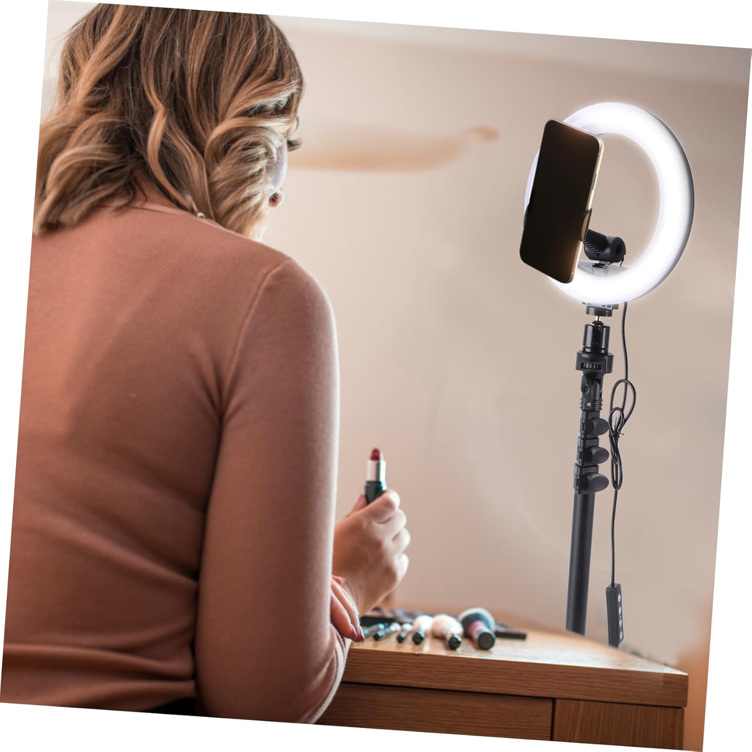 POPETPOP 1set Led Light Kit Brightness and Modes for Live Streaming Makeup and Photography Includes Tripod Stand and Accessories