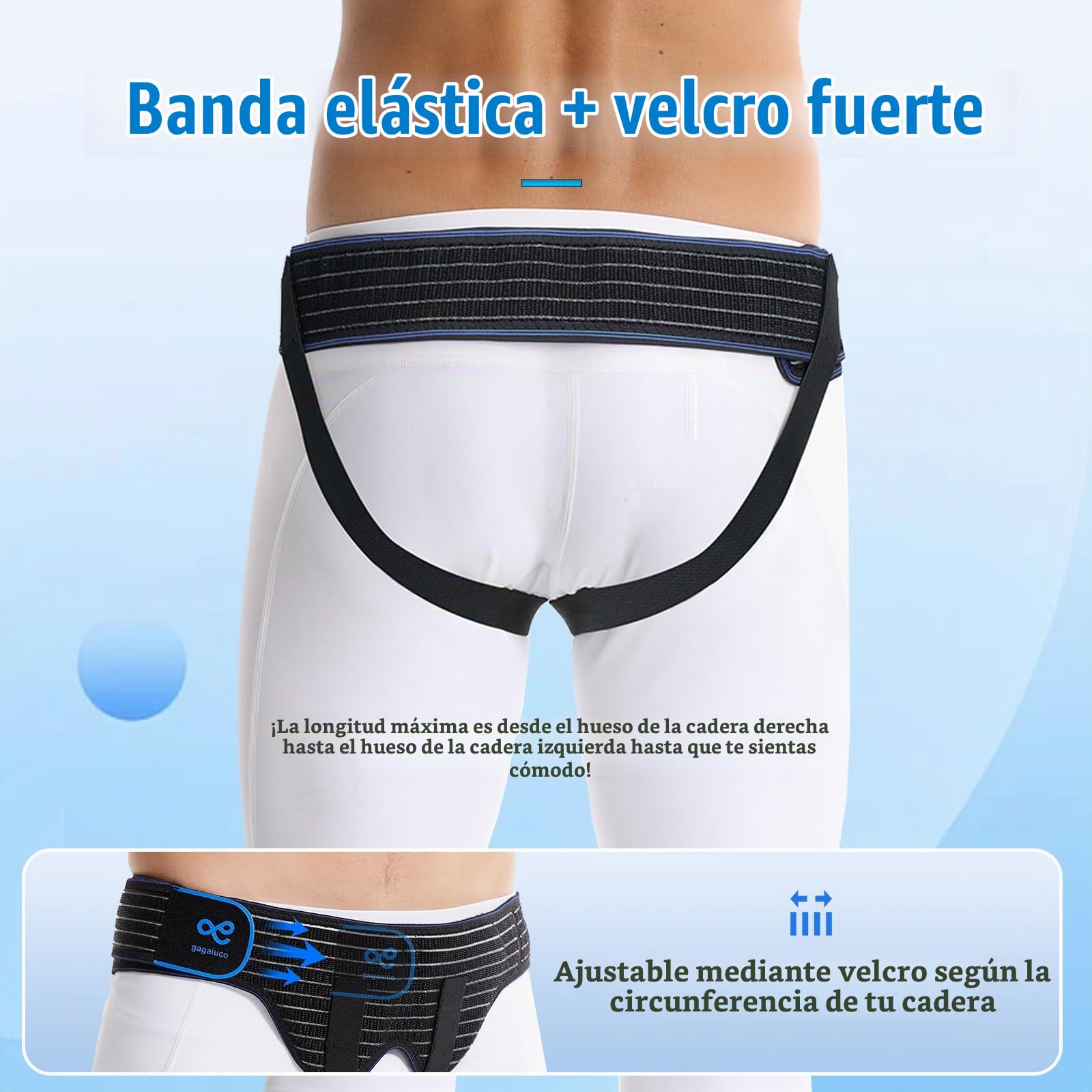 Cinturón De Hernia Para Hombres Y Mujeres - Cinturón Ajustable De Soporte De hernia Inguinal Para El Alivio Del Dolor Y El Tratamiento De Hernias Inguinales O Abdominales Inferiores.