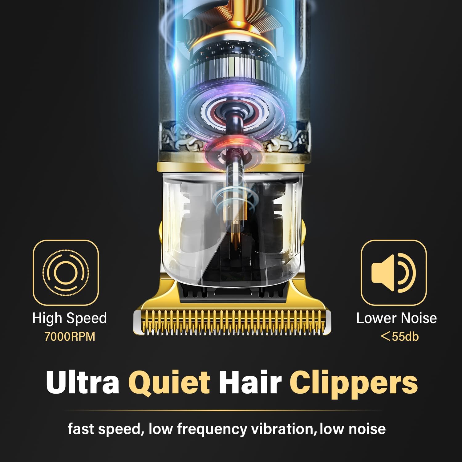 Professional Hair Clippers with LCD Display, Electric T Blade Hair Trimmer with 9 Guide Combs Cordless Rechargeable Zero Gapped Electric Shavers for Men, Hair Cutting Kit for Barbers and Stylists