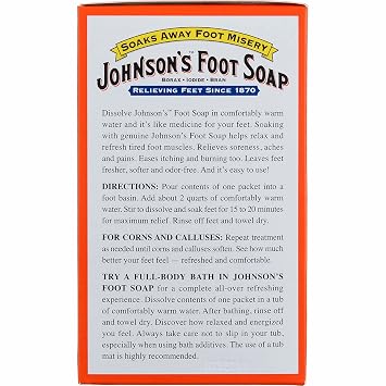 Johnson's Foot Soap Powder, 8 Packets