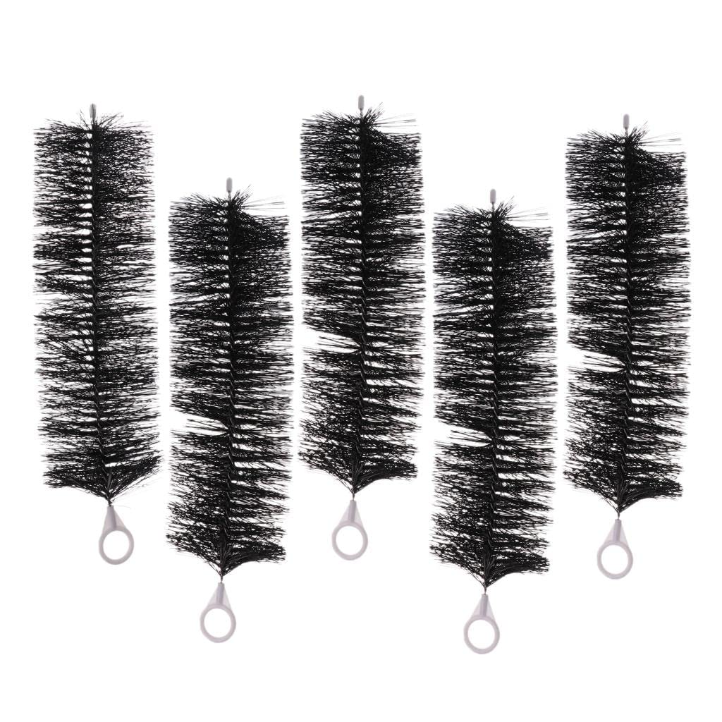 prasku 5 Pack Powerful Filtration And Adsorption Pond Brushes, 30/40/50cm, Black, 30cm