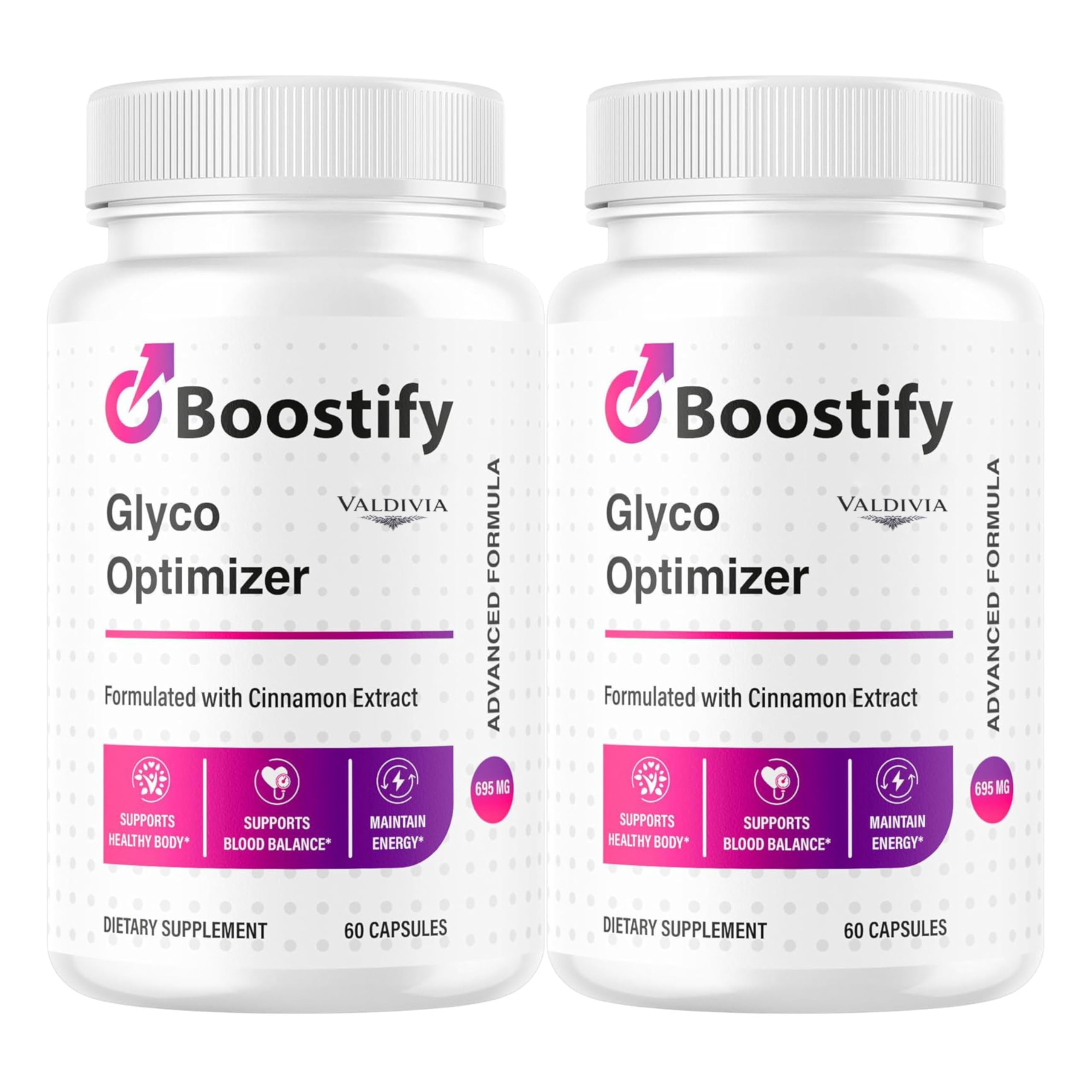 (2 Pack) Boostify Capsules - Official Boostify Advanced Blood Health Support Supplement - Maximum Strength, All Natural Formula Vitamins for Overall Health & Wellness, 120 Capsules for 2 Months