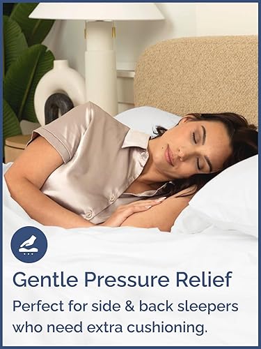 Miniatura 5 de Protector de colchón acolchado tamaño Queen Funda de almohada de algodón con bolsillos profundos de 8 a 16 pulgadas Grueso, cómodo y afelpado