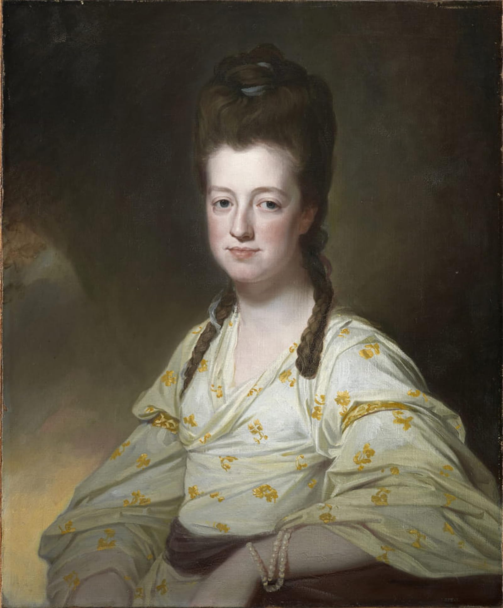 SERENDIPITP Retro Picture Poster Wall Art Pictures Painting Portrait of Dorothy Cavendish Duchess of Portland by George Romney Wall Art Canvas Print for Wall Decor 60x90cm