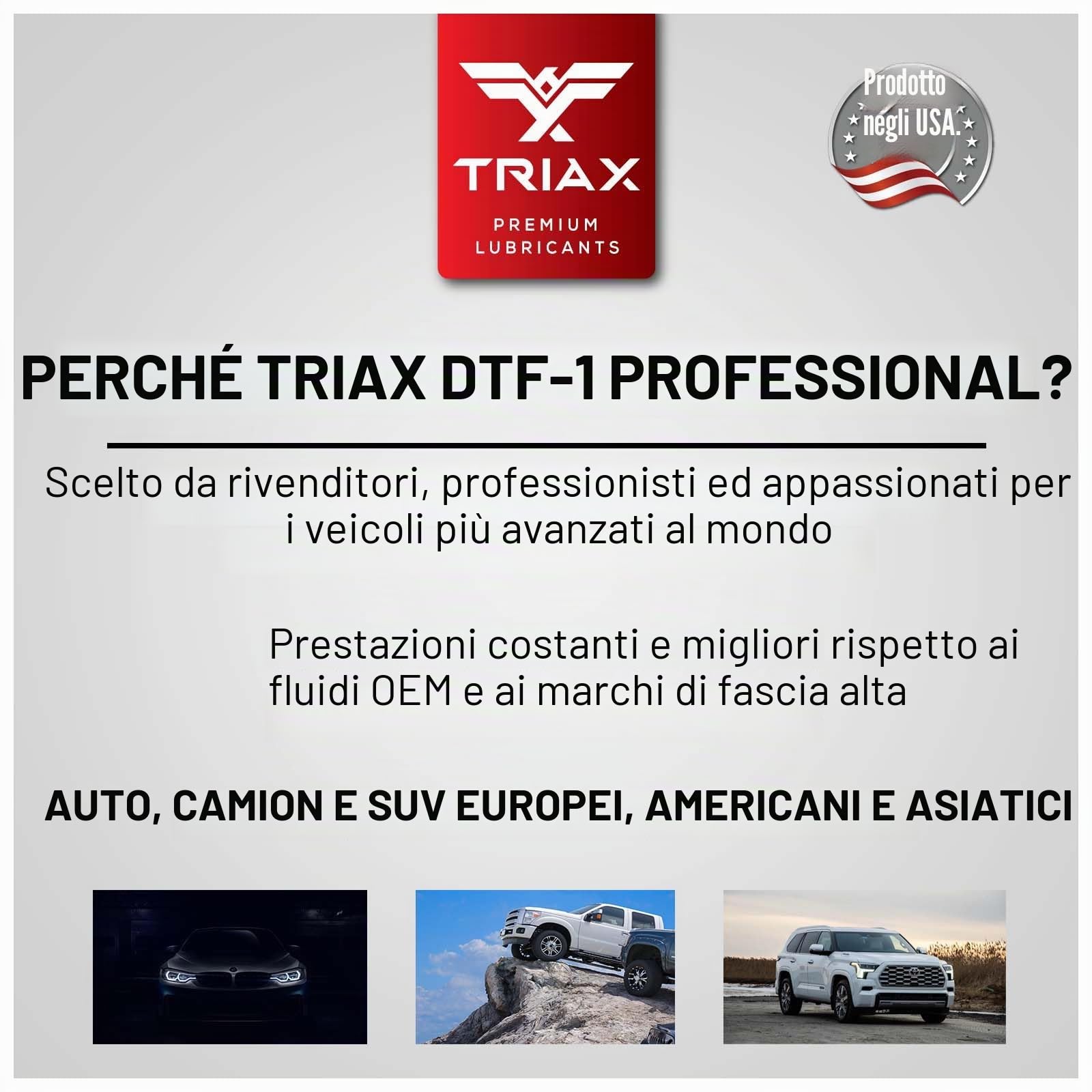 TRIAX DTF-1 Fluido Completamente Sintetico per Cassa di Trasferimento/Olio Ripartitore di Coppia. Compatibile con BMW Xdrive, Audi/VW Quattro, e numerosi veicoli AWD e 4x4 (1 Quarto)