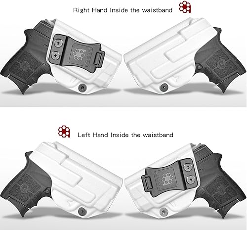 Miniatura 2 de M&P Bodyguard 380 Holster IWB KYDEX Holster Fit S&W M&P Bodyguard 380 Auto & Integrated Laser Pistol, Inside Waistband Concealed Carry, Adjustable