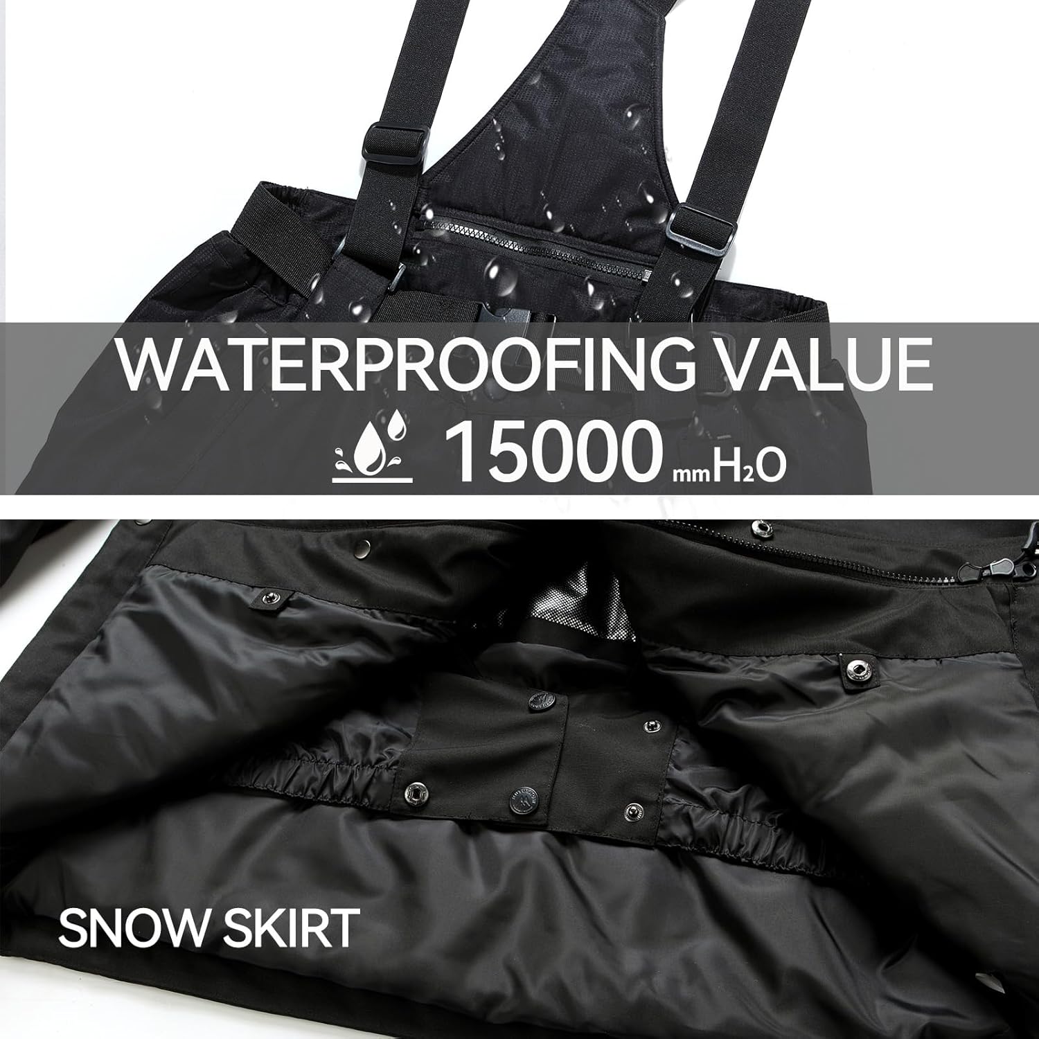 Men's Ski Jacket and Pants Set,Snow Suits for Men Waterproof Windproof,Winter Outdoor Ski Suit for Mountain/Snowboarding - Image 3