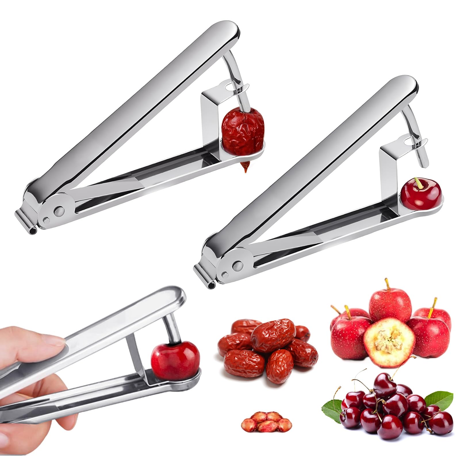 Deshuesadores De Cerezas De Acero Inoxidable 304, Herramienta Para Tartas Y Pasteles