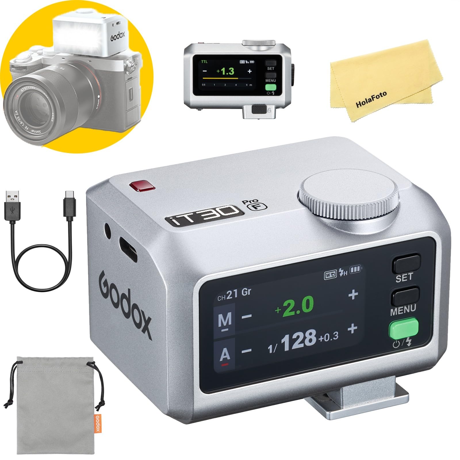 Amazon.com : Godox iT30 Pro F iT30Pro-F Camera Flash for Fujifilm
