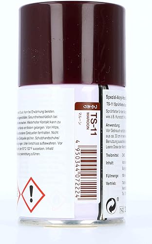 Miniatura 3 de TAMIYA Spray Laca TS-11 Granate TAM85011 Imprimadores y Pinturas de Laca