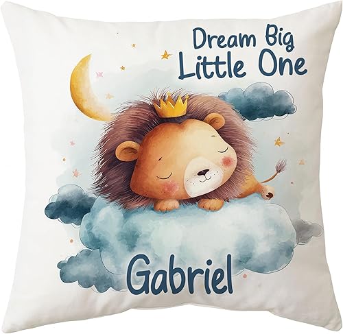 Vista 43 de Hyturtle Almohada personalizada con anuncio de nacimiento para niños (inserto incluido), regalo para bebé niño, almohada de estadísticas