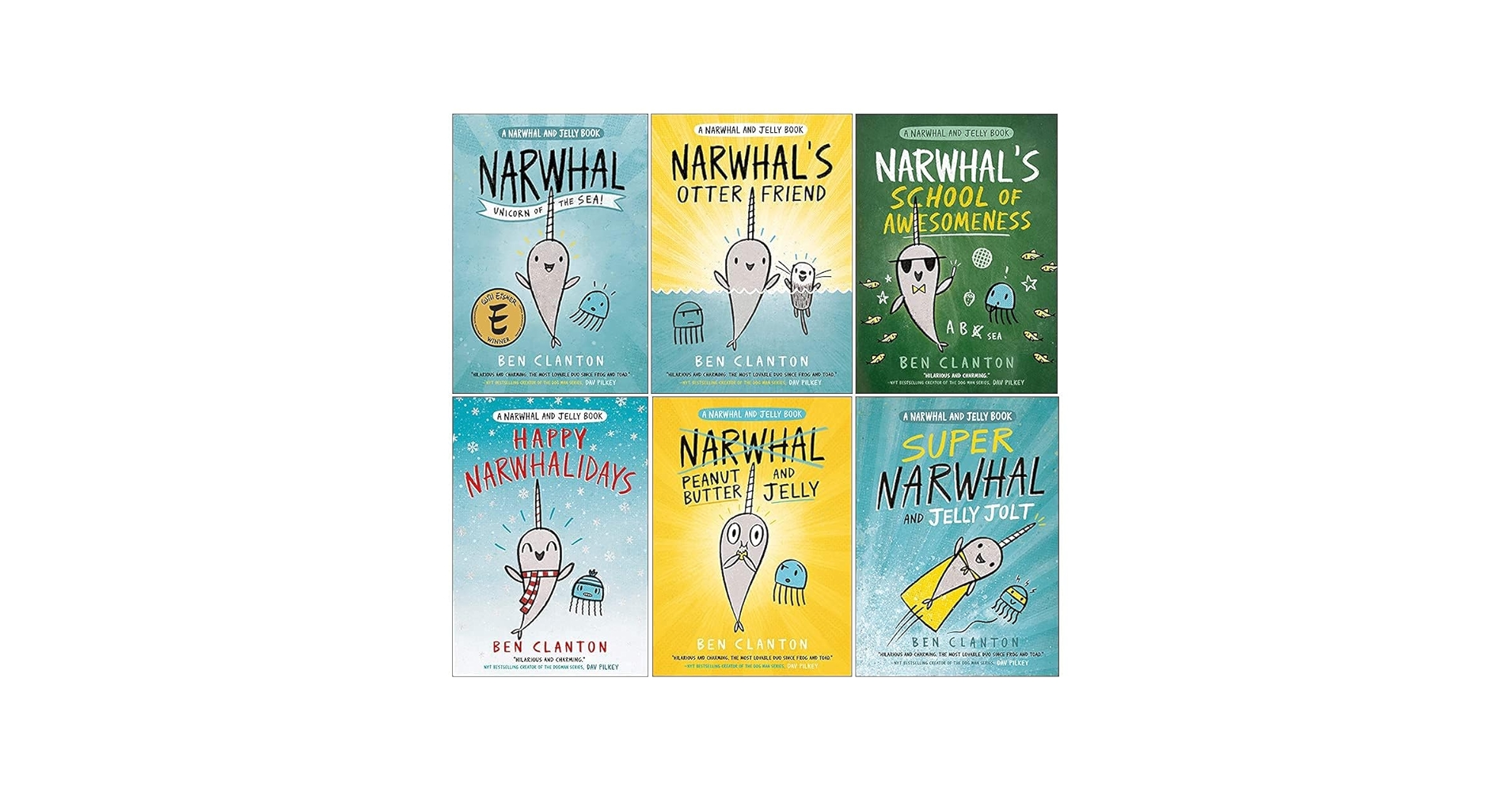 新品★Narwhal and Jelly book 7冊セット　英語絵本 Narwhalicorn and Jelly (A Narwhal and Jelly Book #7) by Ben