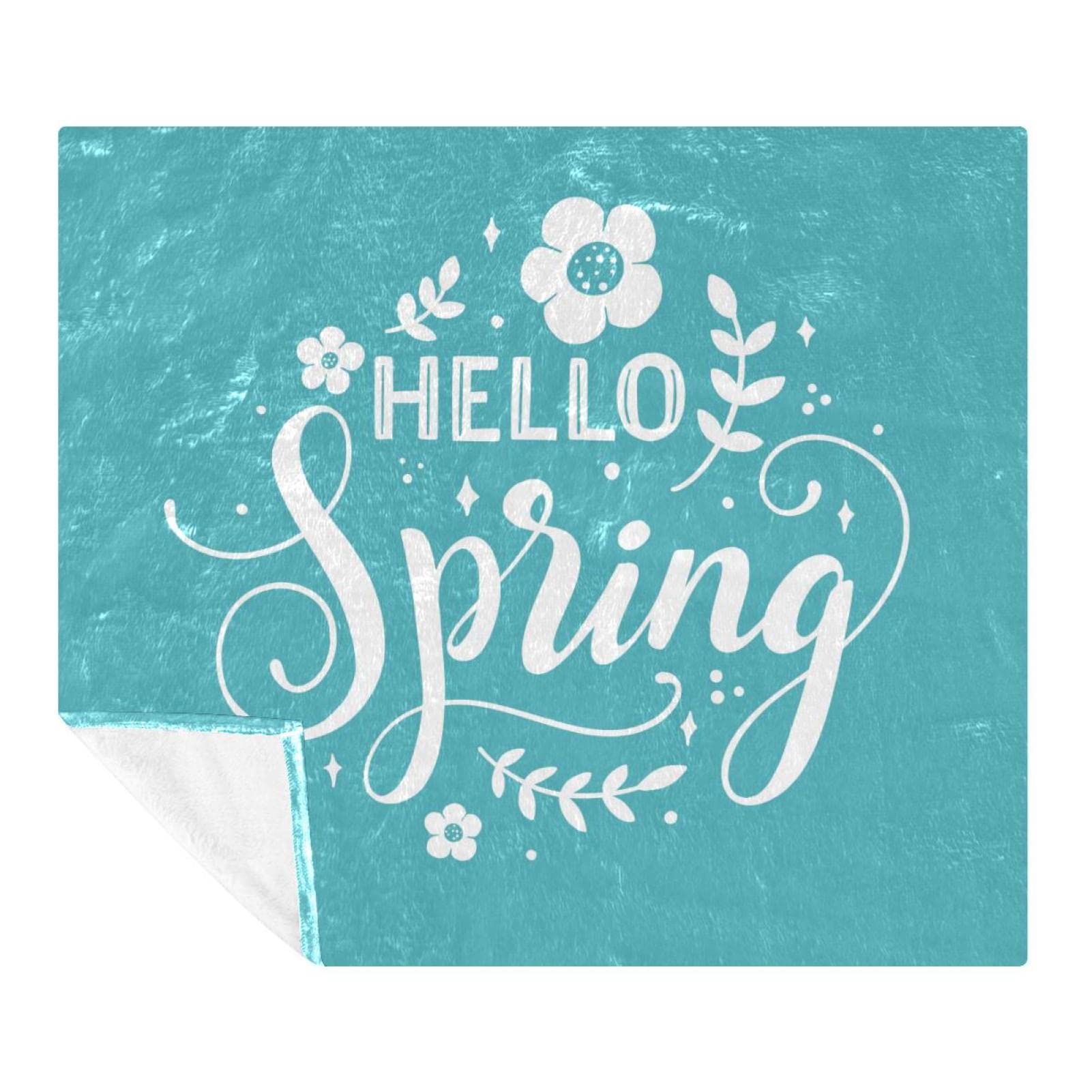 Soft and Comfortable (150 x 200 cm/59 x 200 cm) Decorative Blanket, Hello Spring