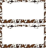 Vista 15 de Marco de matrícula de flores de cerezo con hermosas flores rosadas, divertido soporte de accesorio de automóvil de acero inoxidable para mujeres