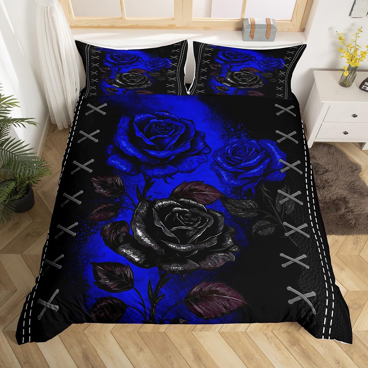 Manfei Roses Duvet Cover Set Single Size