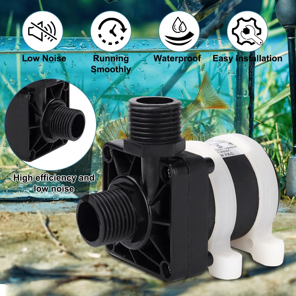 Bezszczotkowa pompa głębinowa DC 12 V, 800 l/h, bezszczotkowa, bezszczotkowa pompa zanurzeniowa, pompa do wody, amfibia do akwarium, fontanny solarnej, stawu, cyrkulacji wody