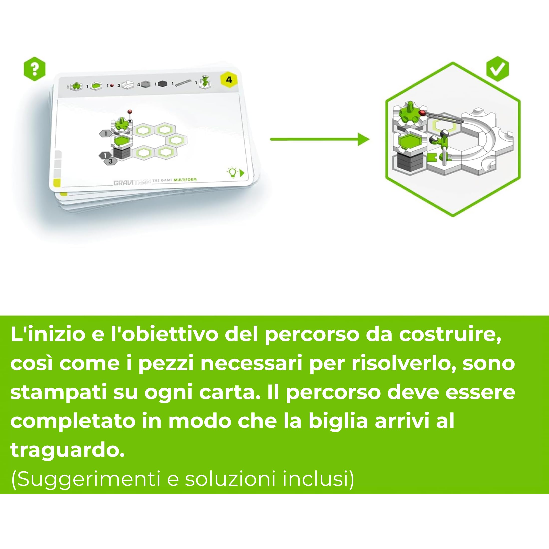 Ravensburger - GraviTrax The Game Multiform, Pista biglie 46 pezzi, Gioco di logica, 30 carte sfida multilivello, Costruire circuiti, Rompicapo STEM 8+ anni e adulti, Compatibile con tutti i GraviTrax