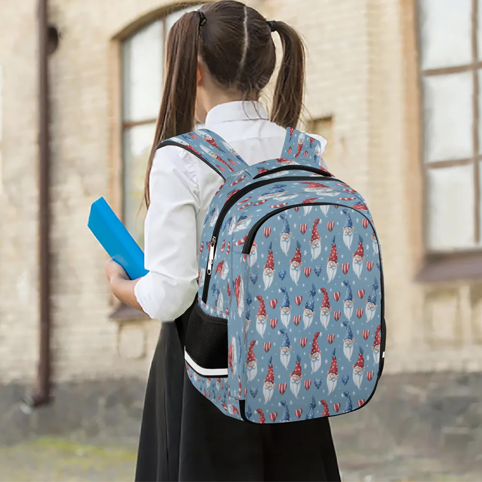 Amerykański plecak 4 lipca krasnale wielofunkcyjny plecak o dużej pojemności plecak szkolny plecak plecak turystyka podróż na co dzień laptop plecak torby dla chłopców dziewcząt mężczyzn kobiet,