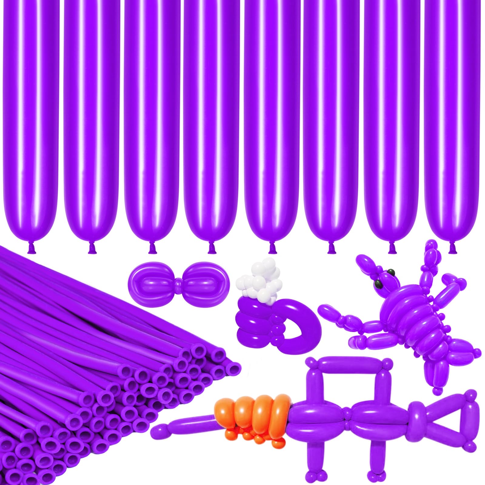 Amazon.com: LXZFCRG 260 Balloons Purple Long Balloon for Balloon