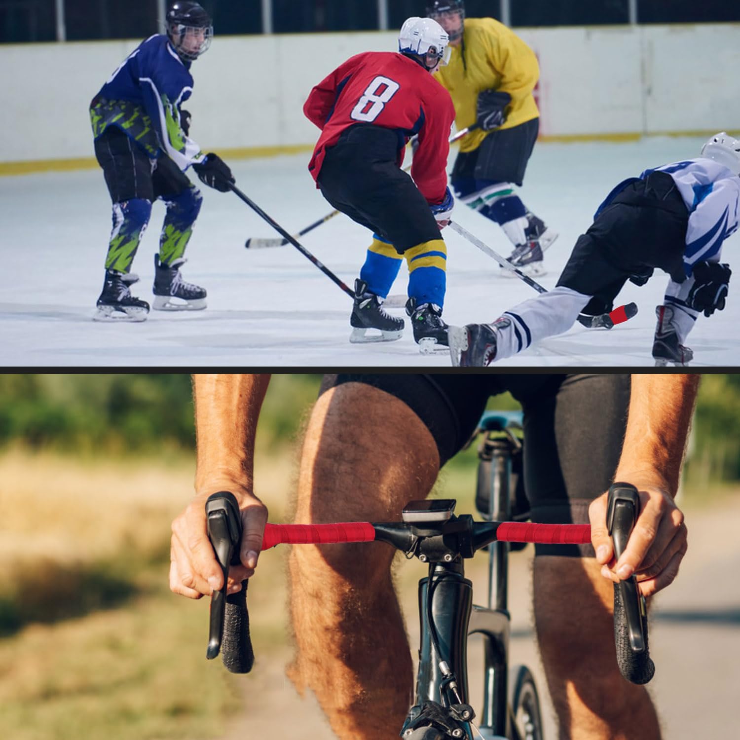 Nastro Per Hockey BSTDAYEVER - 2 Rotoli Antiscivolo, 2.5cmx25m - Per Bastoni, Golf E Attrezzatura Sportiva - Foto 9