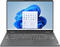Vista 4 de Lenovo Laptop IdaePad Flex 5 2 en 1 de 16 pulgadas, pantalla táctil de 2.5K, Intel Core i7-1255U (> i7-1165G7), 16GB RAM, 1TB NVMe SSD, teclado