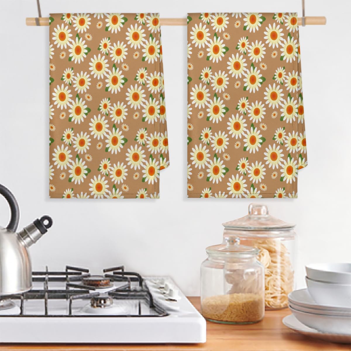 Set 4 Strofinacci Canovacci da cucina cm 50x70 disegno mare | - biancheria per la