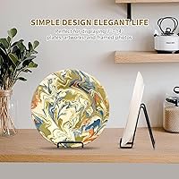 Vista 3 de Soporte de exhibición de caballete para platos, soportes de metal de 6 pulgadas para exhibición, soporte de fotos de mesa, caballetes de hierro