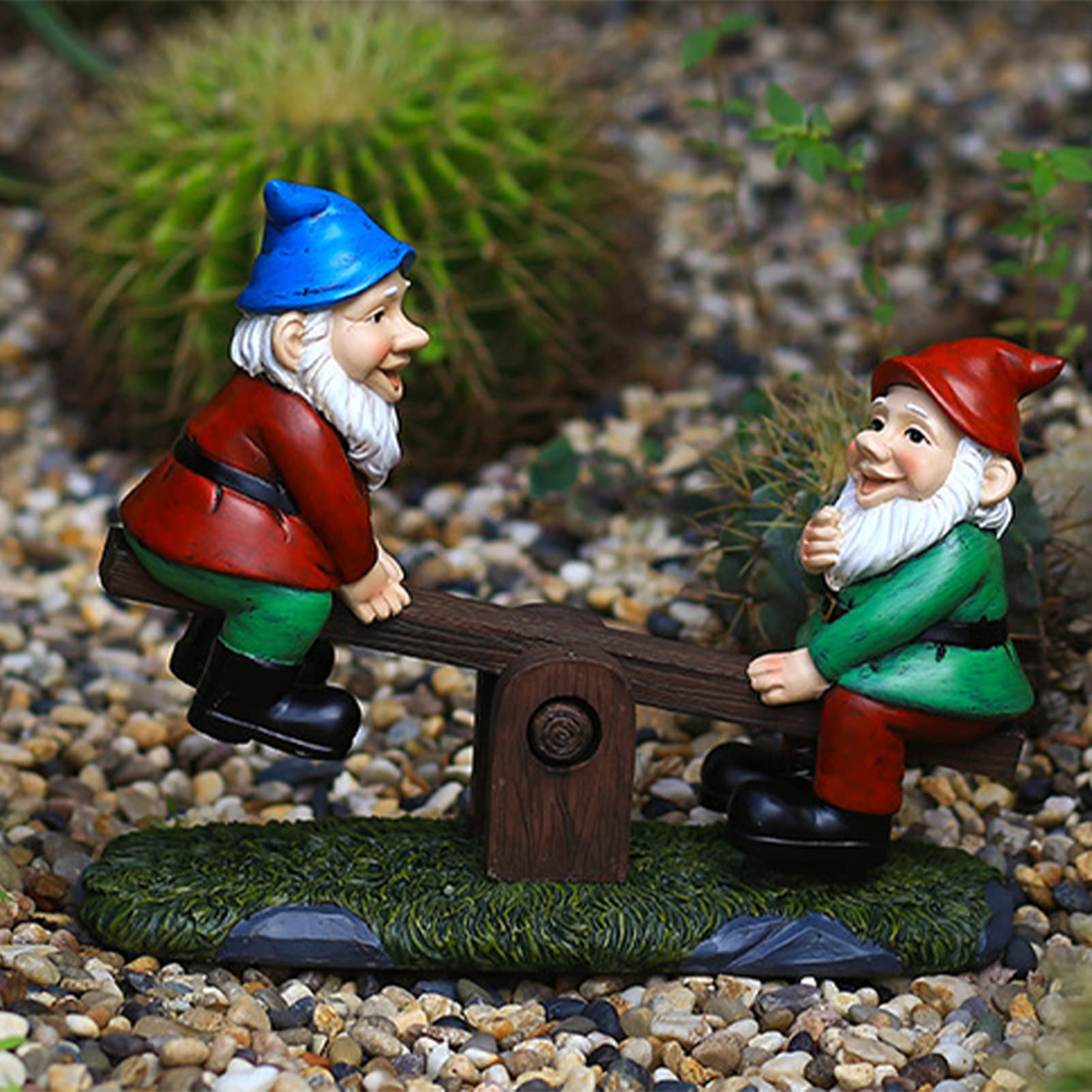 Juego De Estatuas De Gnomo De Jardín, Estatuas De Decoración De Jardín Al Aire Libre, Adornos De Césped De Gnomos Impermeables Resistentes A La Intemperie para Regalos De Decoración De Jardín