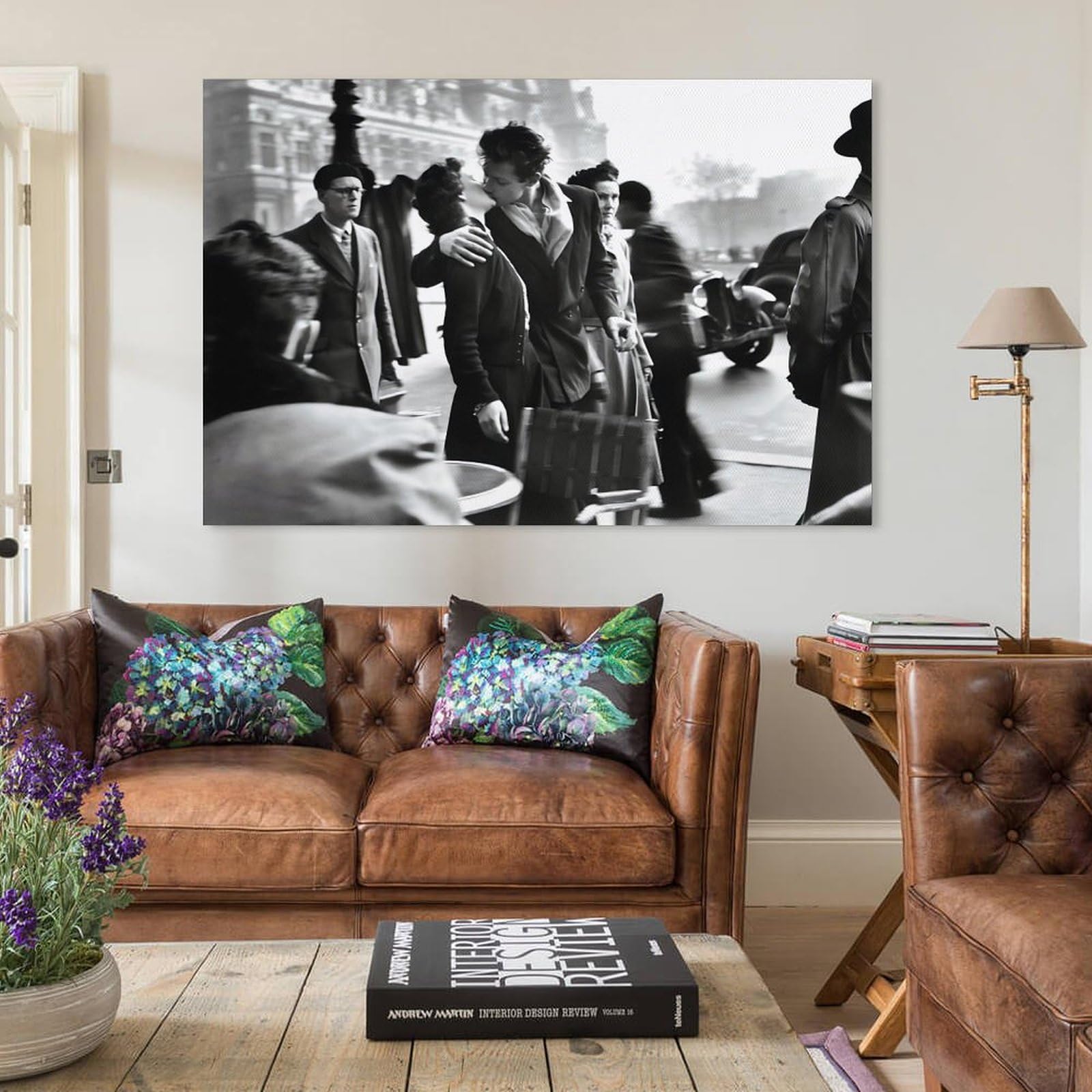 Amazon.co.jp: ロベールドアノー Robert Doisneau パリ 市庁舎前 キス