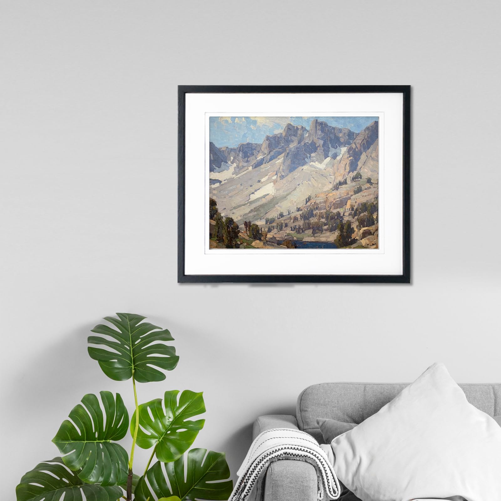 絵画 Mountain Landscape Amazon.com: K2 Mountain Landscape Poster Art Print, Retro Vintage