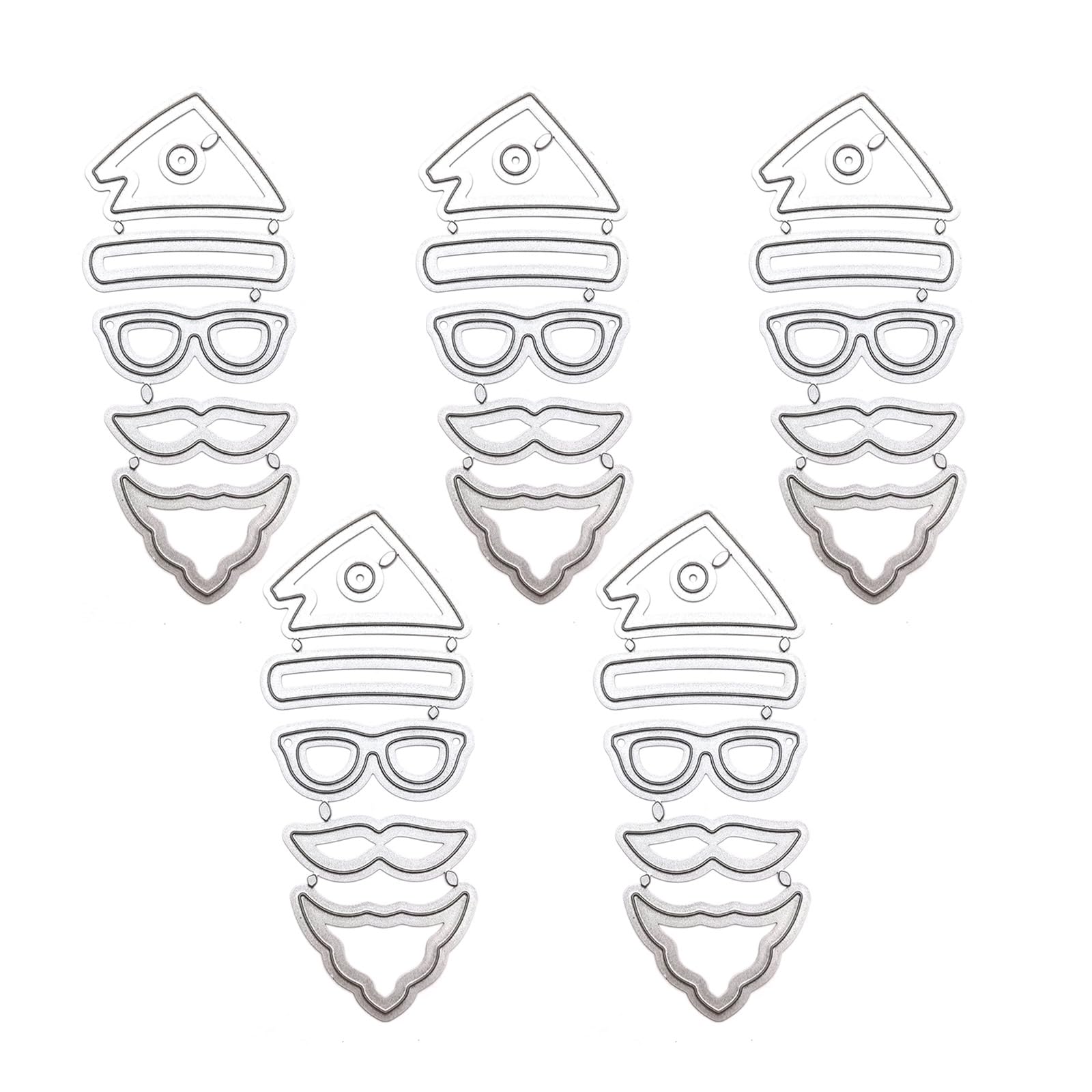 Yhplxyuus Christmas Embossing Cutting Dies for Card Making Scrapbooking Journal Christmas Die Cut Carbon Steel Die Cut Templates Cutting Dies Set