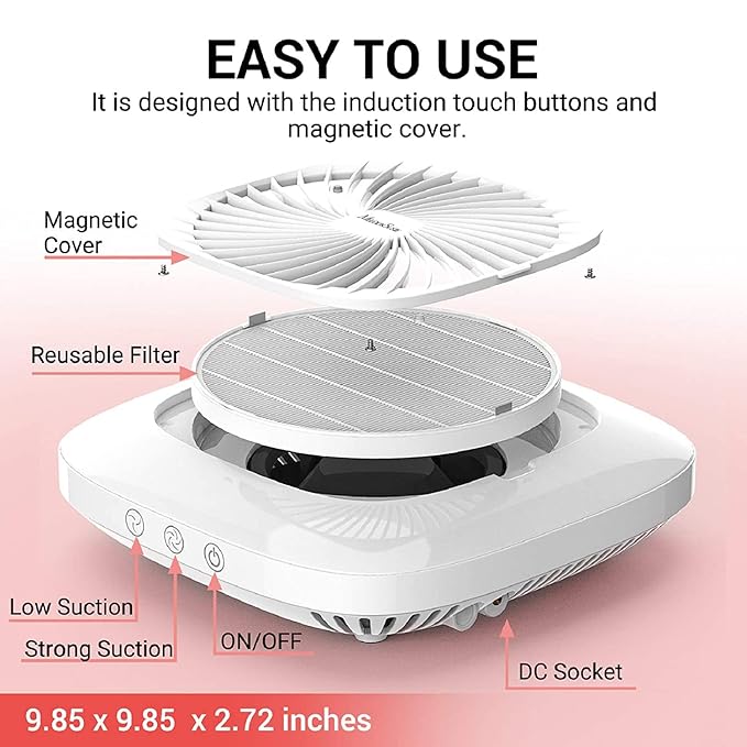 MelodySusie Colector de Polvo para Uñas Profesional con Potente Succión miniatura 4