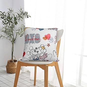ミッキーマウス　クッションカバー 楽天市場】ミッキーマウスクッションカバー （ライトグレー 45