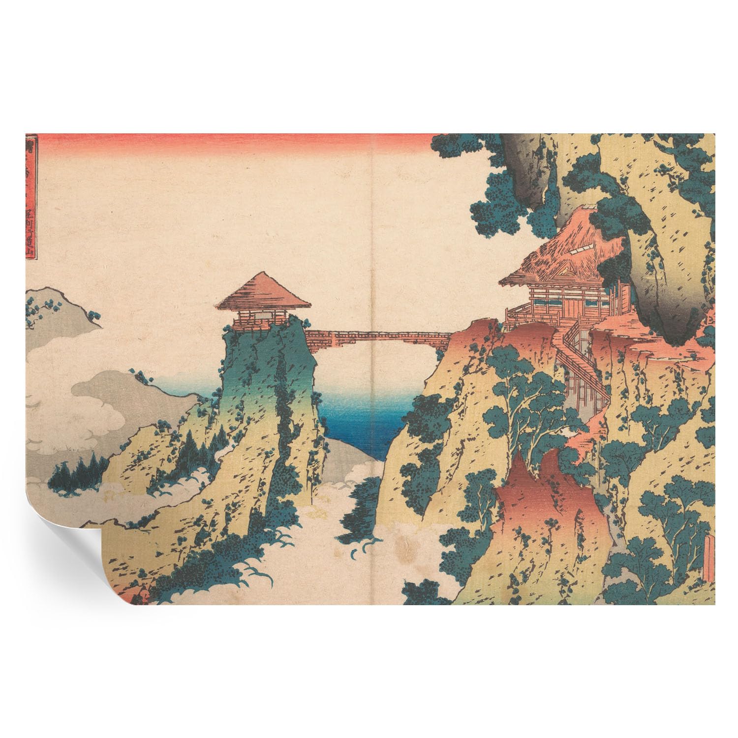 Papel pintado autoadhesivo paisaje 152x104 cm vinilo decorativo mural salon grande