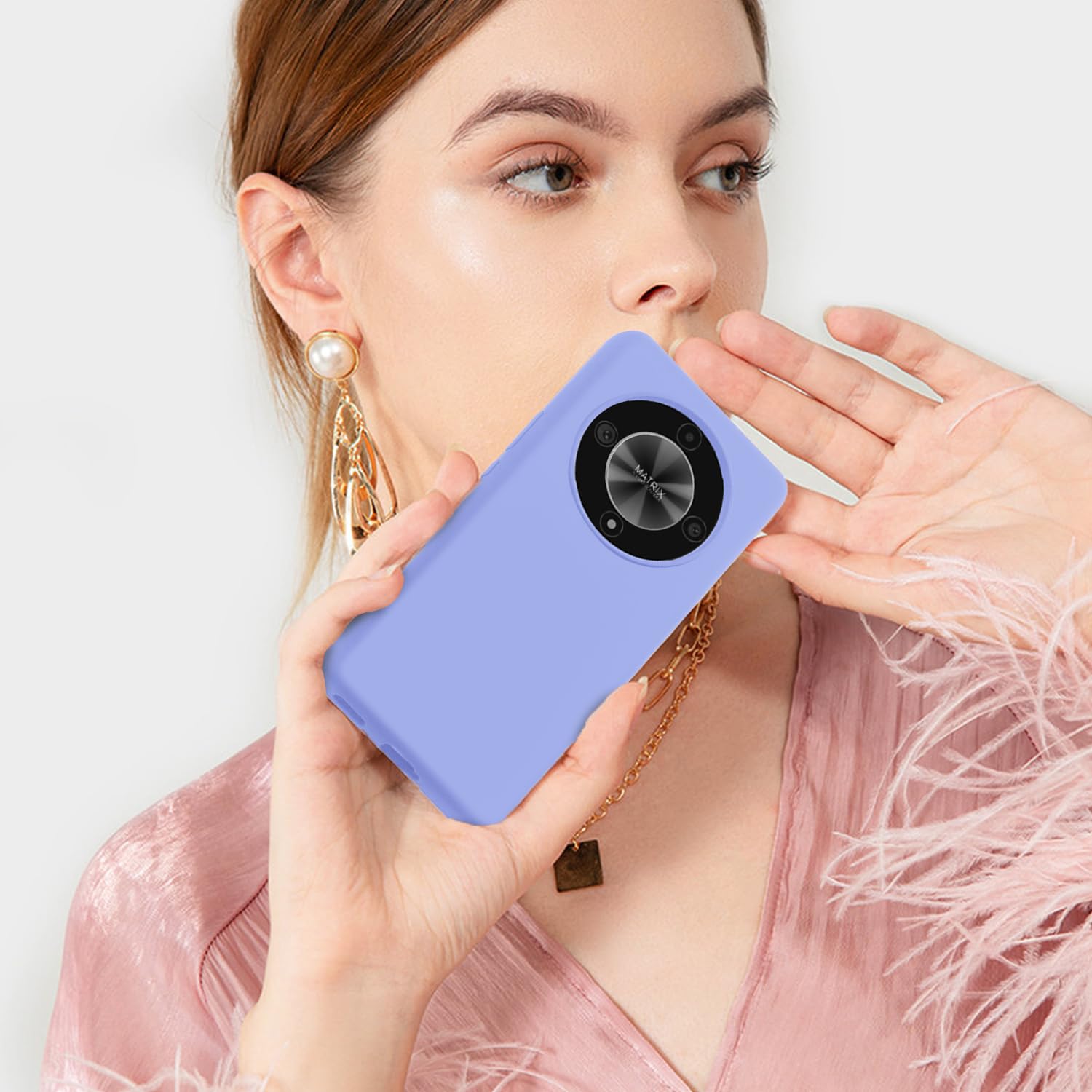 Silikon Hülle Für Honor X6b 4G (Grün) - Flüssigsilikon, Anti-Fingerabdruck, Geruchlos & Stoßfest