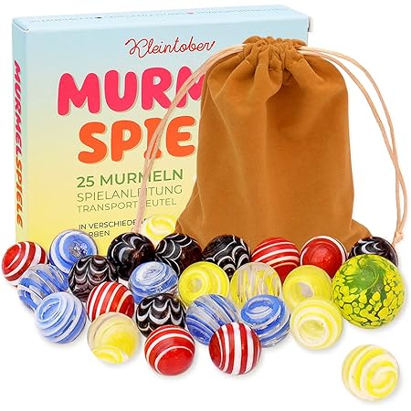 Mesbilles Mattierte Glas-Murmeln - 40 Stück, 10 Mm, Frostiert