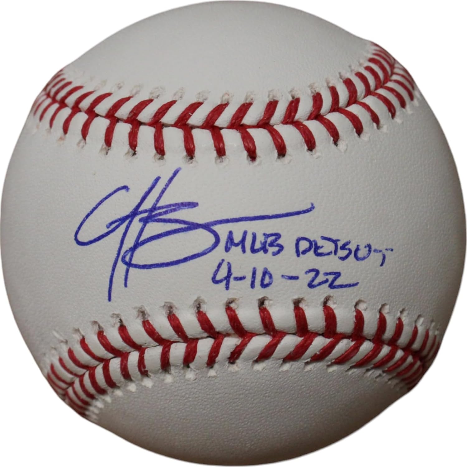 Hunter Greene Autographed Cincinnati OML Baseball MLB Debut FAN