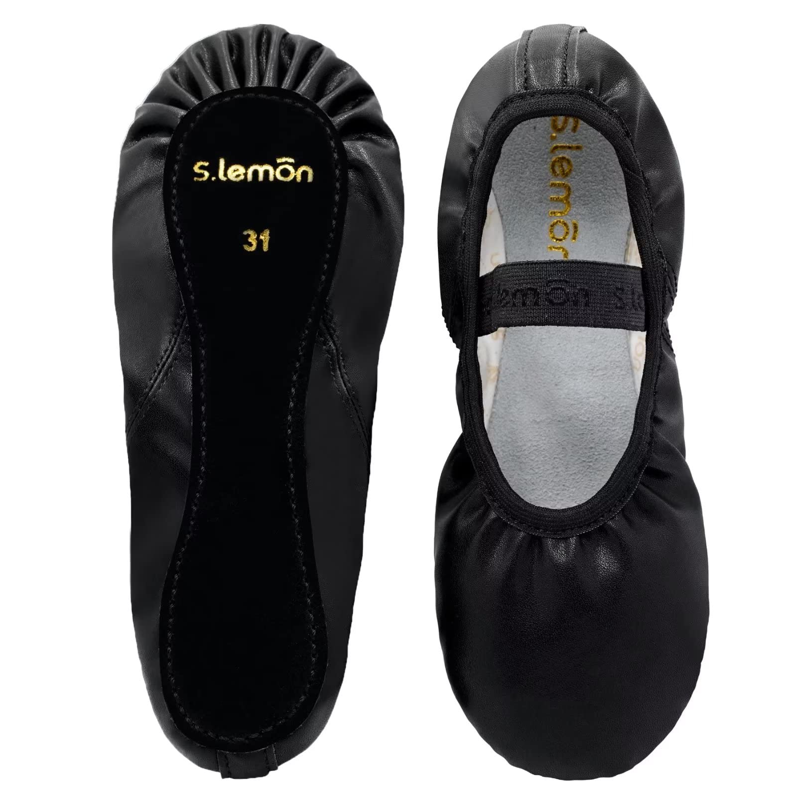 s.Lemon dziecko balet buty dziewczynka pełna podeszwa buty do tańca skórzany balet