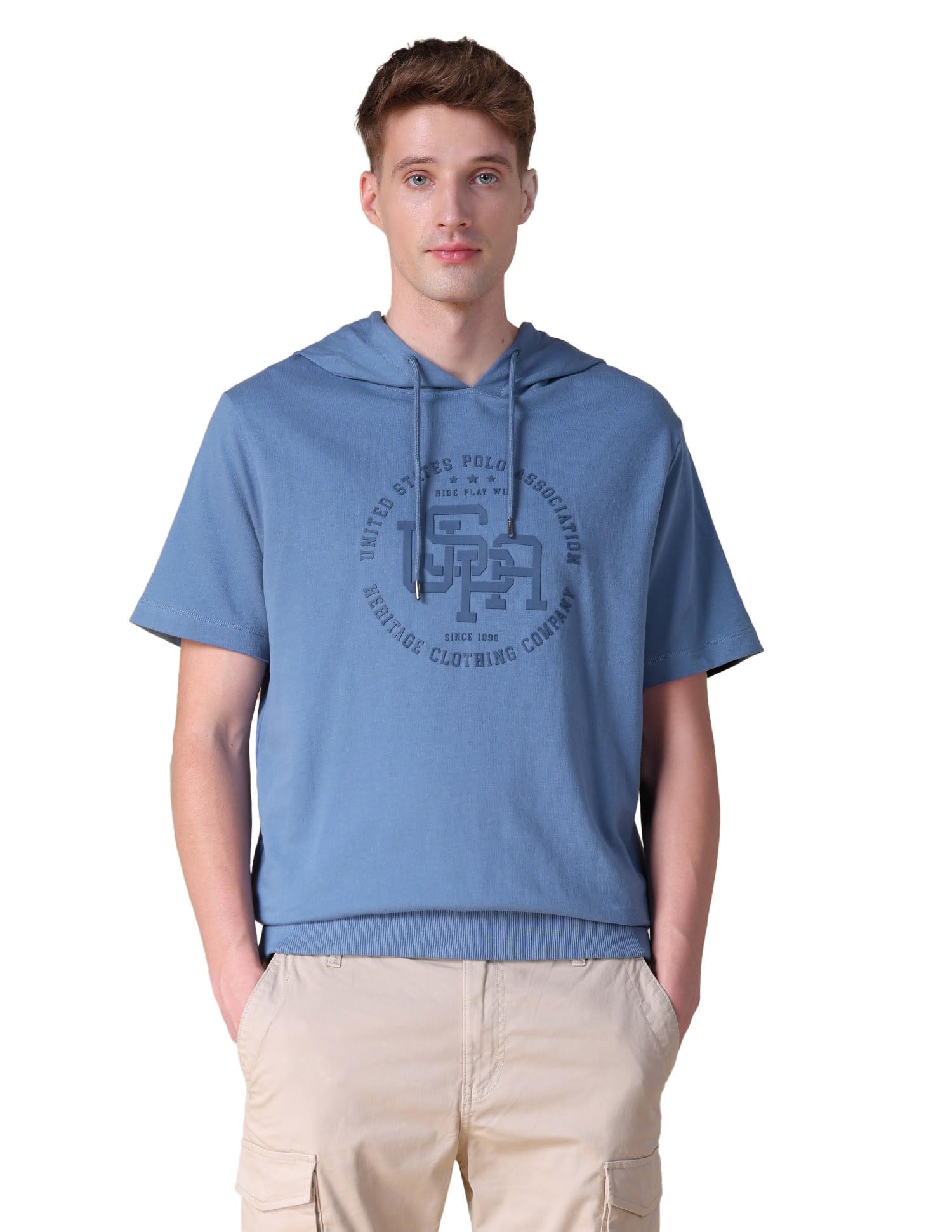 u.s. polo assn. denim co. Men's Hooded Relaxed fit t-Shirt-picture-40