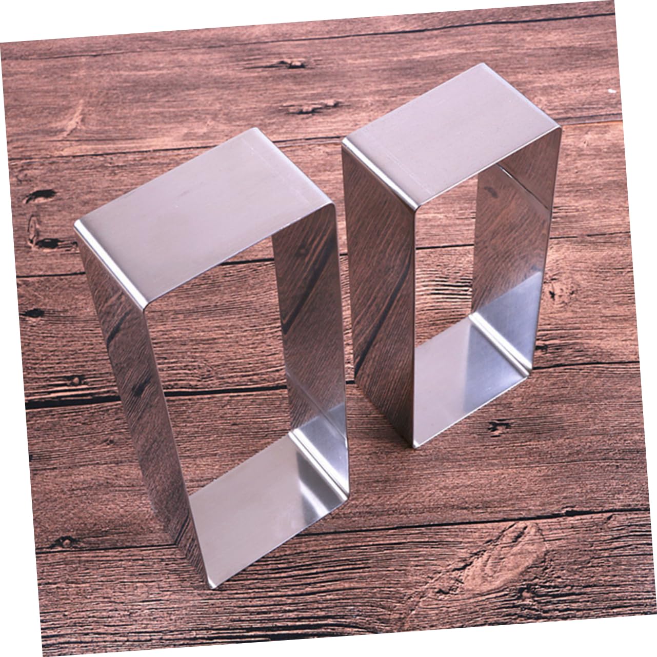 DECHOUS 2pcs Stainless Steel Baking Mold Mousse Cake Cutter for Desserts Includes Mousse and Easy to