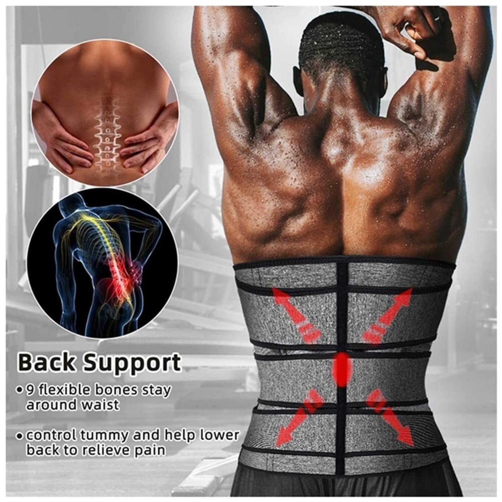 Ceinture de Sudation Ceinture De Sudation En Néoprène Pour Femme, Gaine Amincissante Pour Le Ventre Ceinture Abdominale
