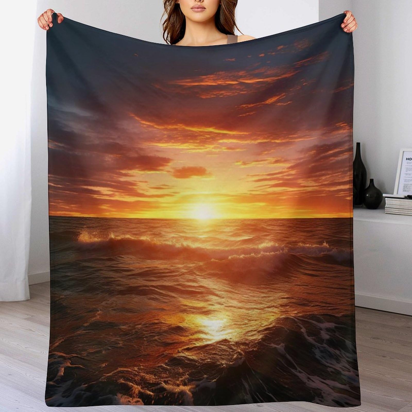Couverture en lit épaisse douce anti-décoloration pour l'hiver
