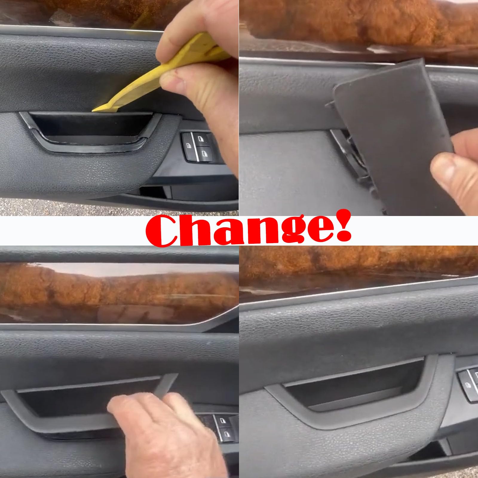AUTOXHEI Door Armrest Cover For BMW X3 & X4 - Interior Protection & Style Upgrade