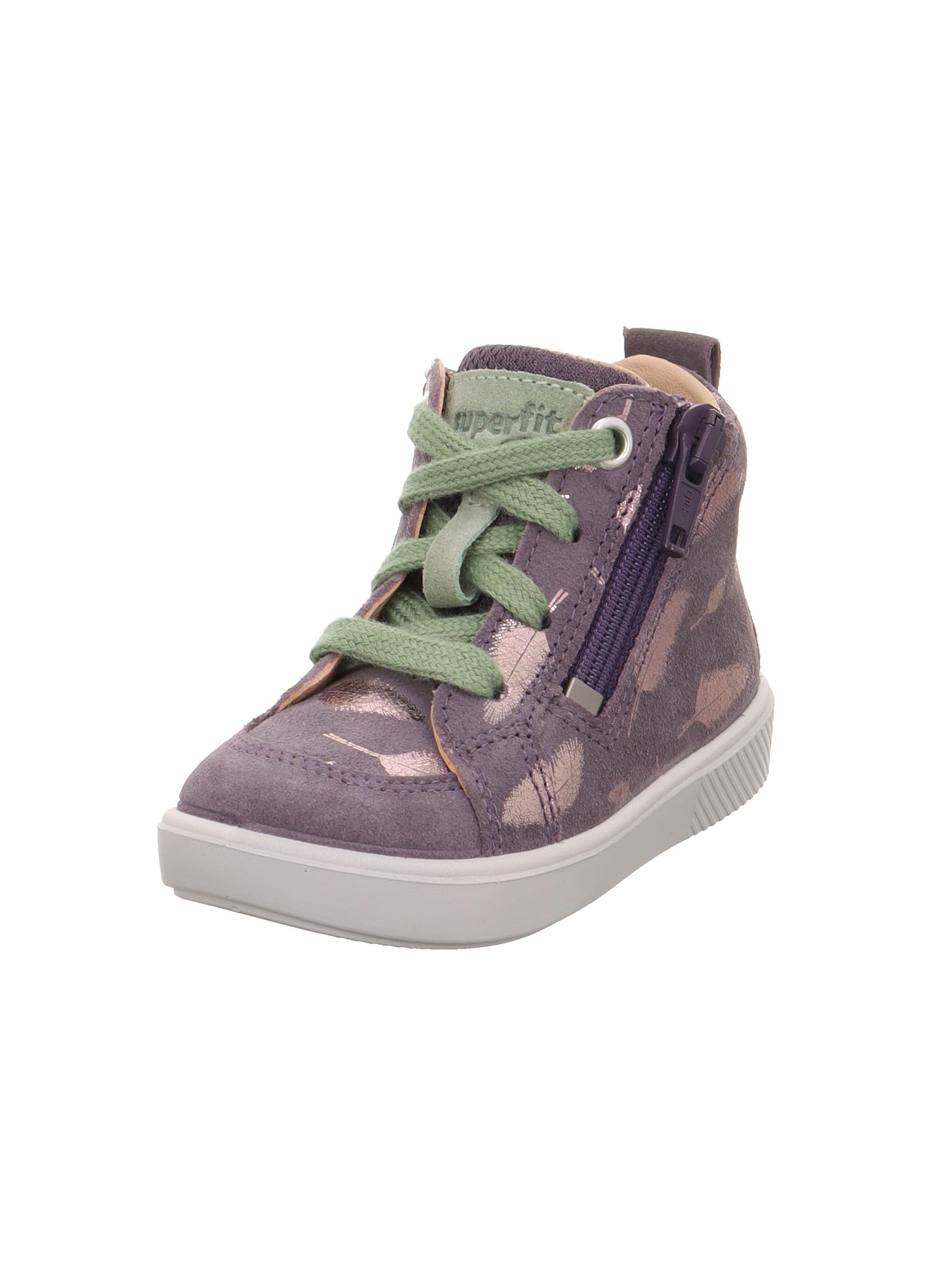 Superfit Baby Girls SUPIES Sneaker, LILA/HELLGRÜN 8510