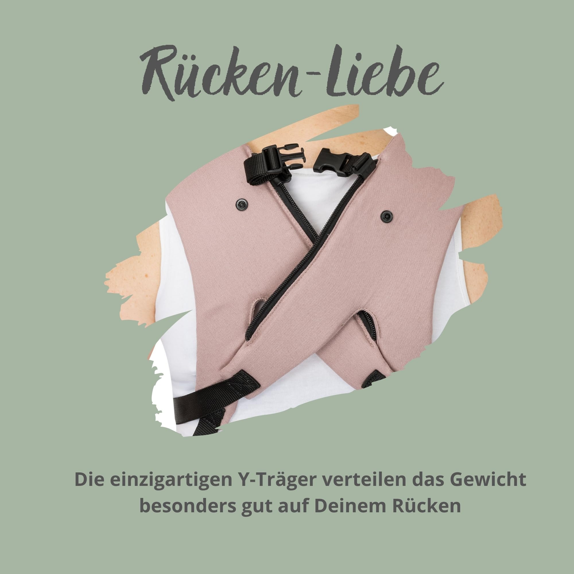 Ruckeli NEO Babytrage Sage Magnet-Schnallen Hüftsitz Ergonomisch Atmungsaktiv